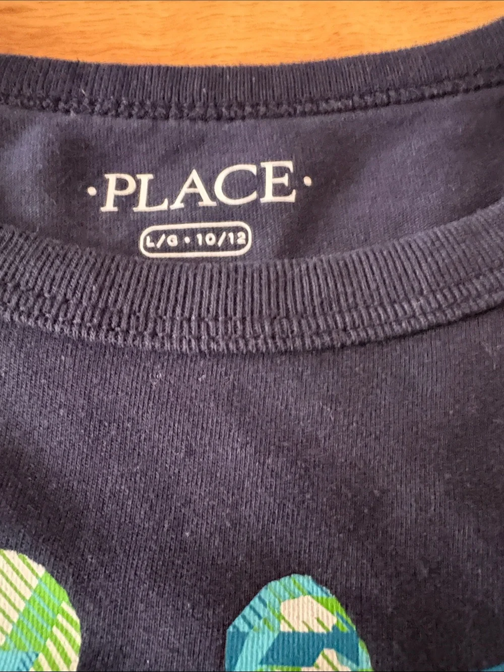 The Children's Place Navy Short Sleeve Tee with Blue & Teal Sports Graphic